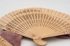 Abanico de Madera Personalizado Madera Calada (20cm)