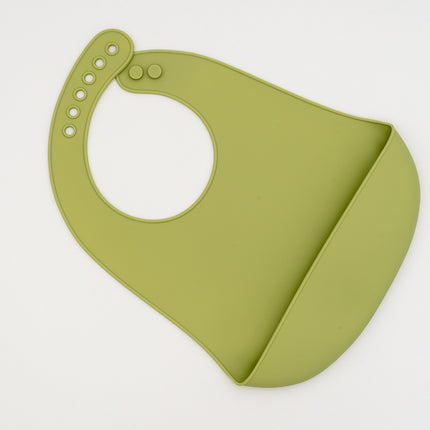 Babero de Silicona Personalizado Verde