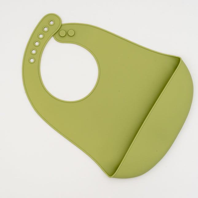 Babero de Silicona Personalizado Verde
