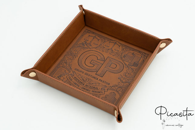 Bandeja Vaciabolsillos de Cuero