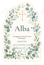 Invito di Battesimo Giardino sacramentale · Alba