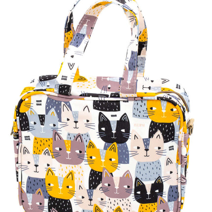 Bolsa de Muda Bebe y Guarderia Sencilla Gatitos que Miran
