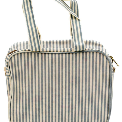 Bolsa de Muda Bebe y Guarderia Sencilla Rayas Verdes