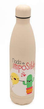 Botella Térmica con Mensaje Positivo Nada es Imposible