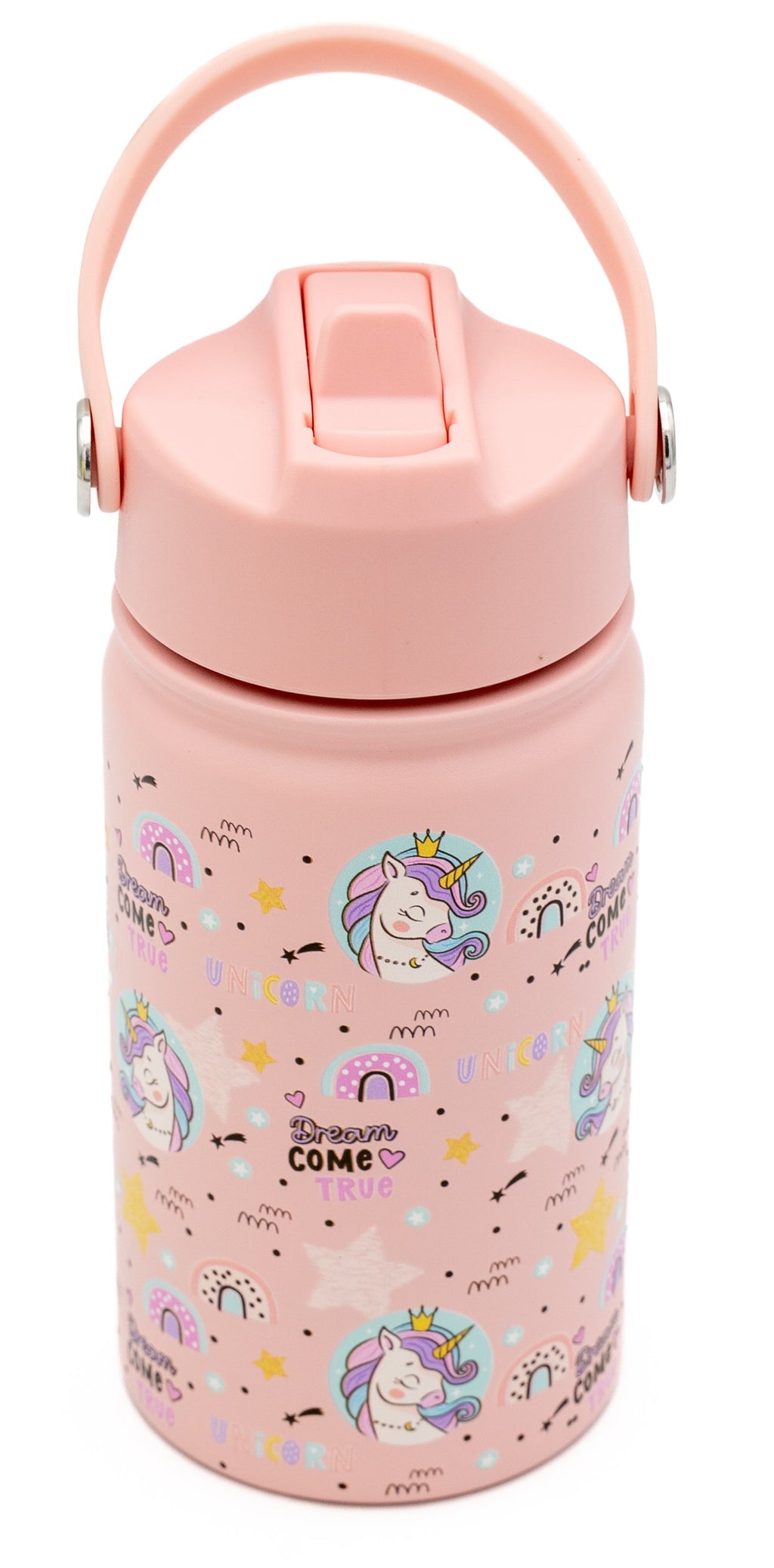 Botella Térmica para Niños Personalizada Unicornios Rosa