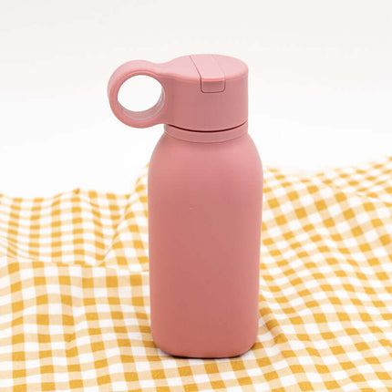 Botella de Silicona Personalizada Rose Gold