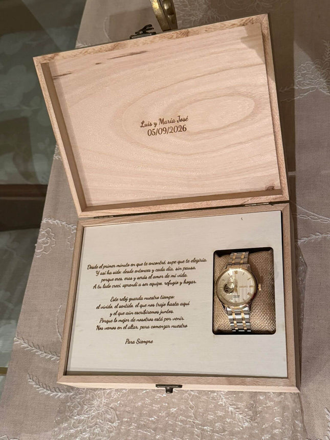 Caja de Regalo de Reloj para el Novio