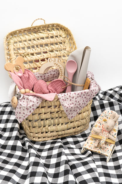 Canastilla Bebé Rosa Personalizada