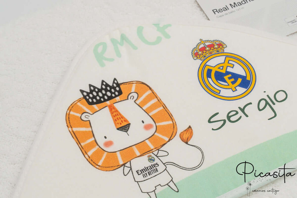 Capa de Baño para Bebe del Real Madrid