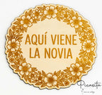 Cartel Aqui viene la Novia