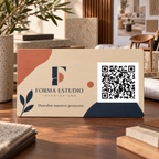 Simulación de Placa corporativa personalizada con QR · exemplo 1
