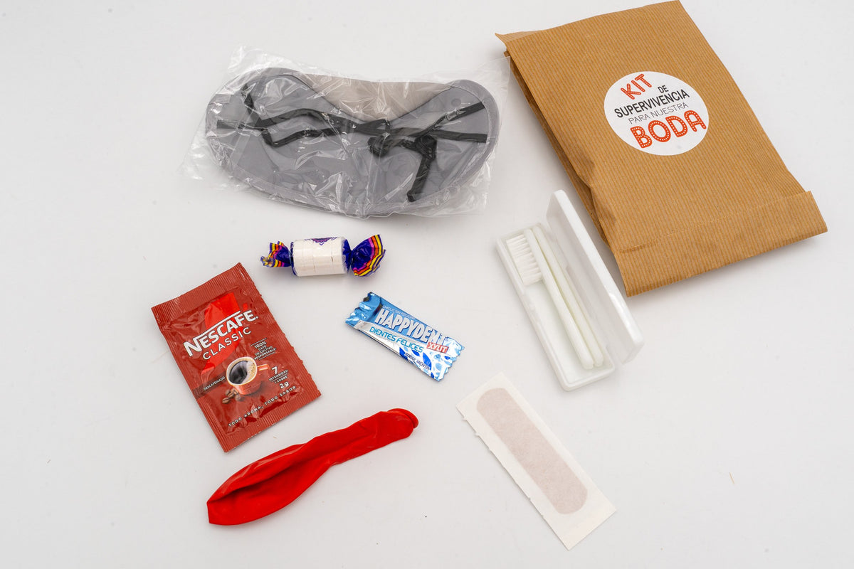 Cesto Kit de Supervivencia para Bodas