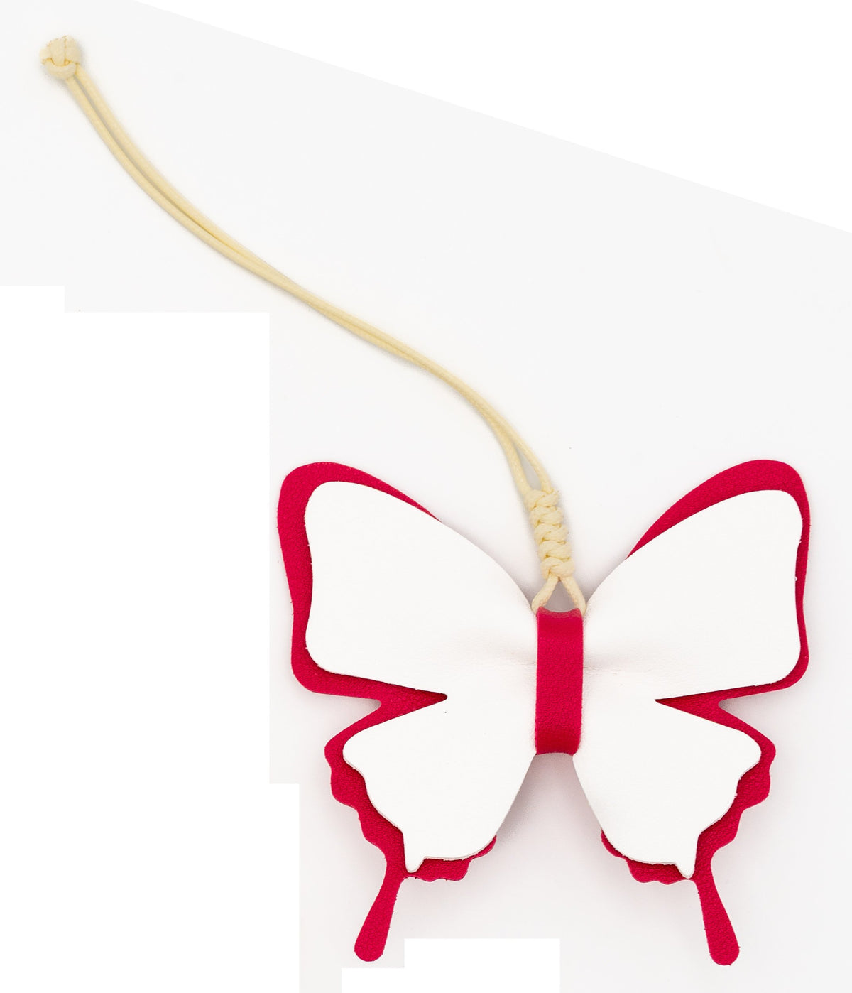 Colgantes para Bolsos de Cuero PU Mariposa Rojo