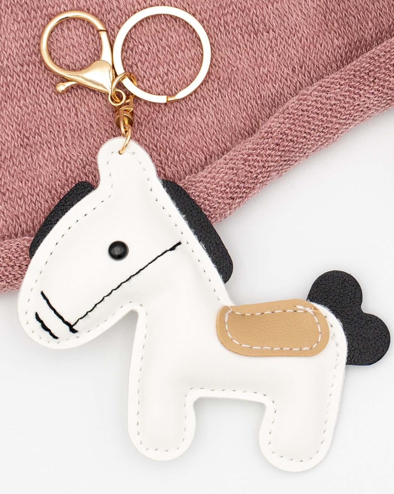 Colgantes para Bolsos de Cuero PU Caballo Blanco