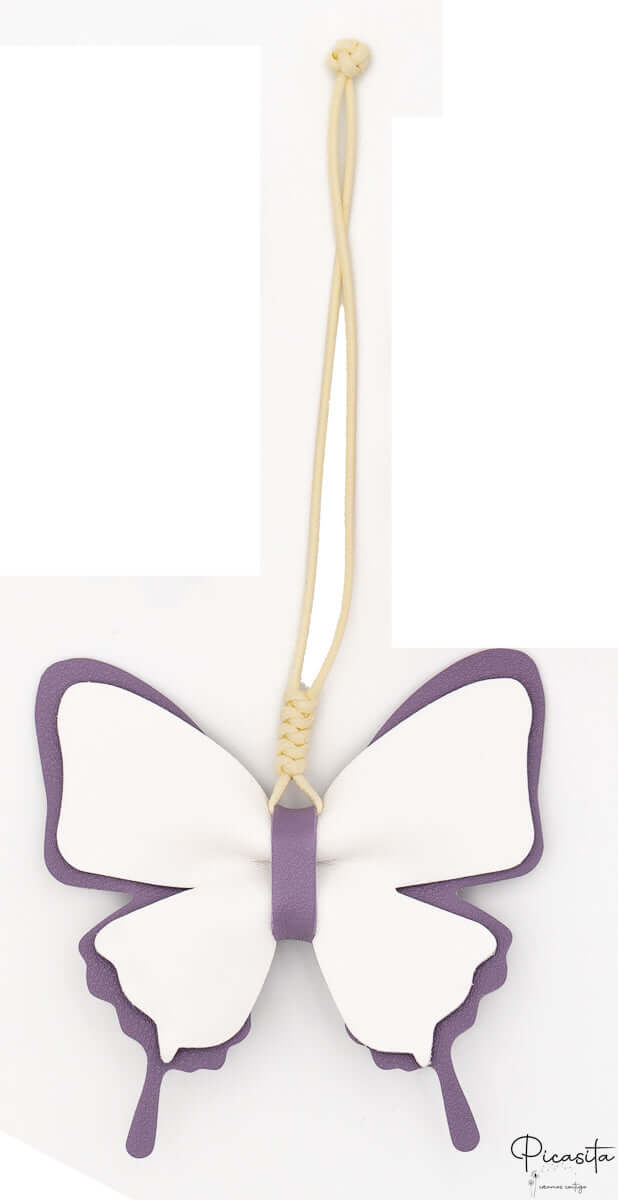 Colgantes para Bolsos de Cuero PU Mariposa Azul