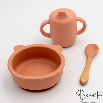 Conjunto Bol, Cuchara y Vaso