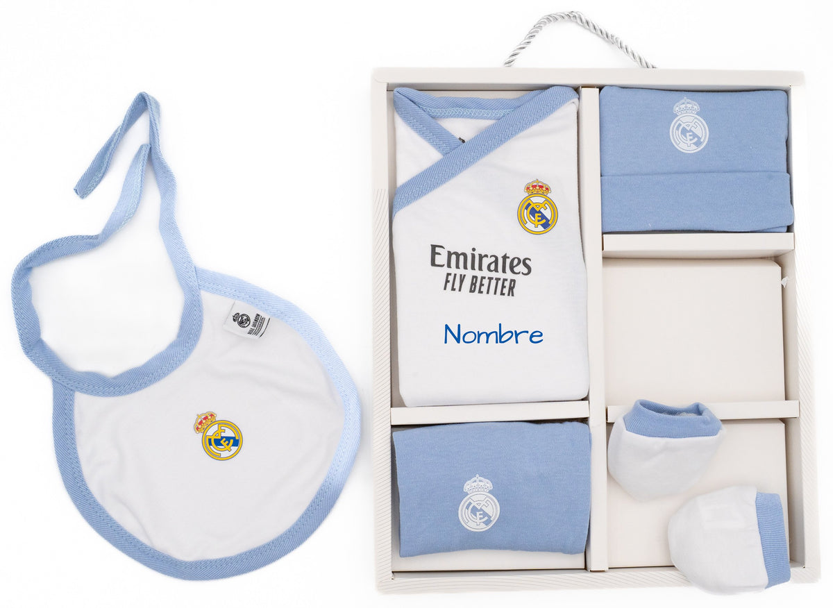 Real Madrilen multzo urdina bere kutxan, babetarekin