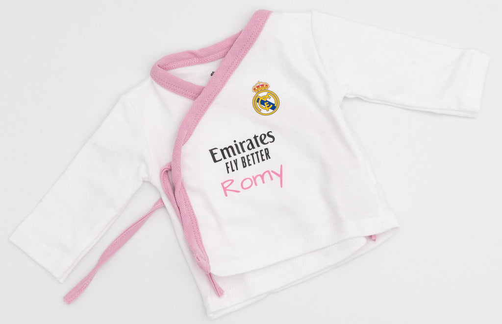Real Madrilen multzoko neskaren kamiseta, Romy izena arrosaz