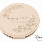 Espejo 9cm Mediano / Beige