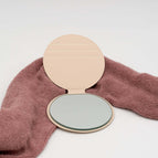 Miroir en cristal / Beige
