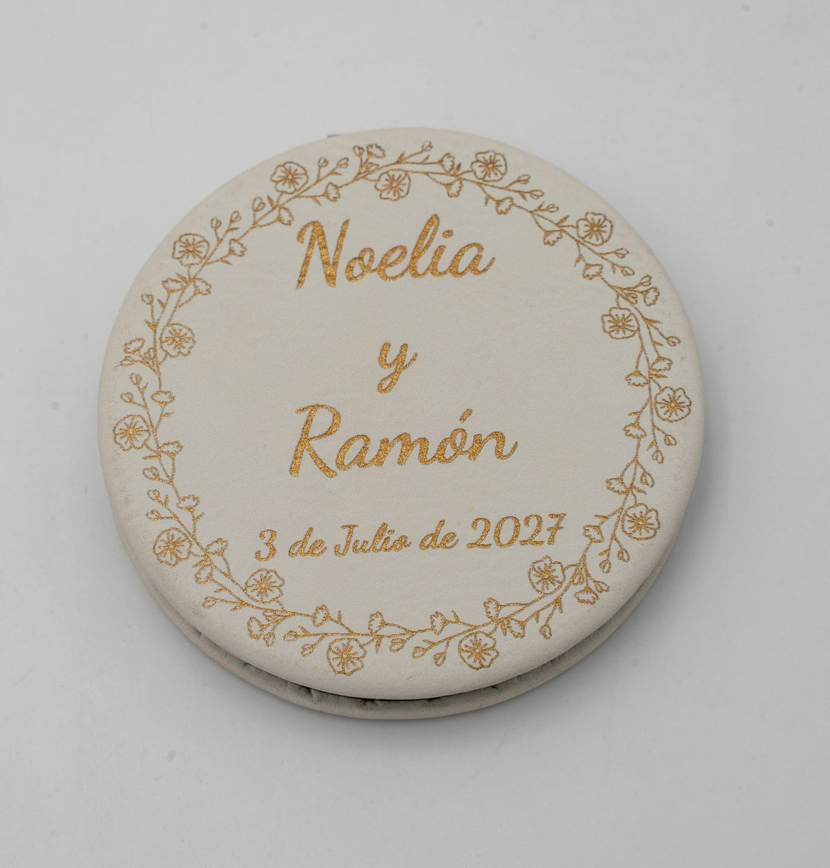 Espellos Personalizados Aceiro e Coiro PU
