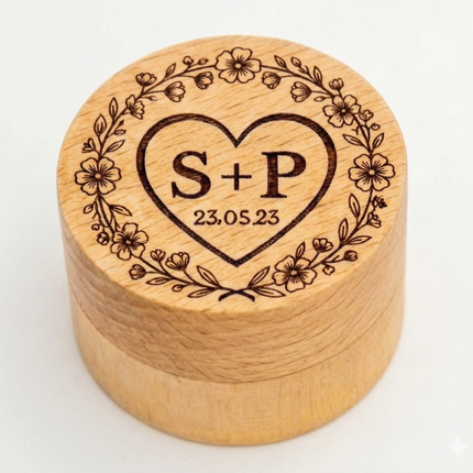 Doppelte Ringbox mit Fenster