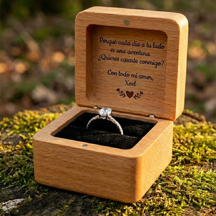 Doppelte Ringbox mit Fenster