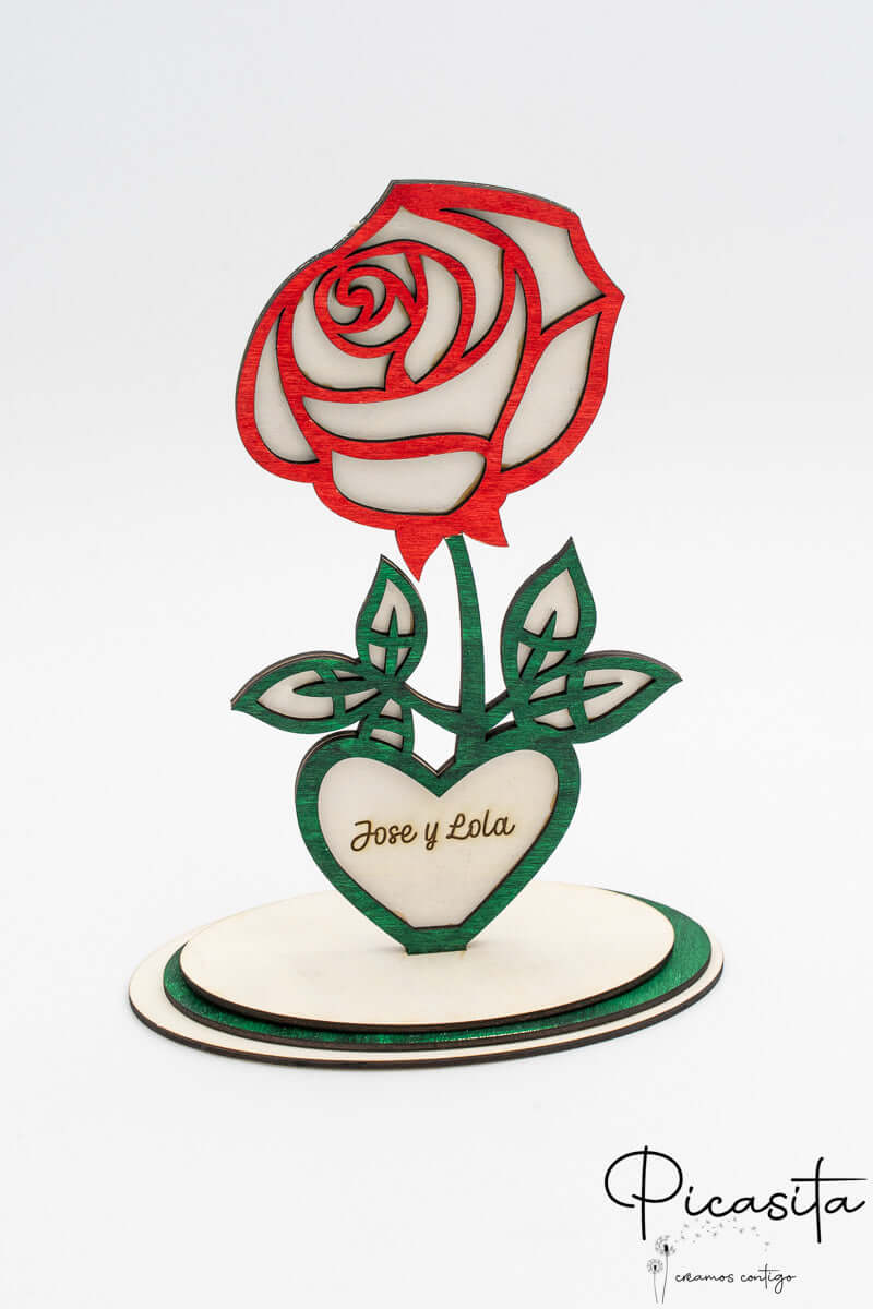 Flor de San Valentin de Madera
