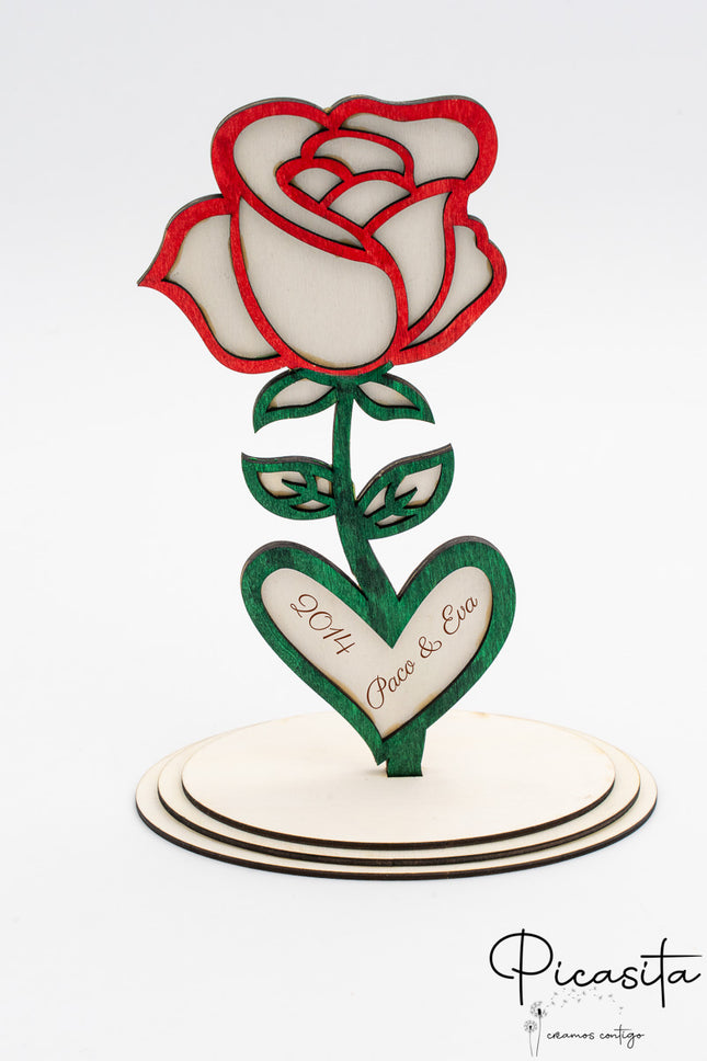 Flor de San Valentin de Madera