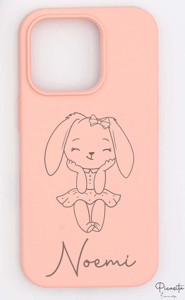 Funda iPhone 16 Pro Personalizada Rosa Claro