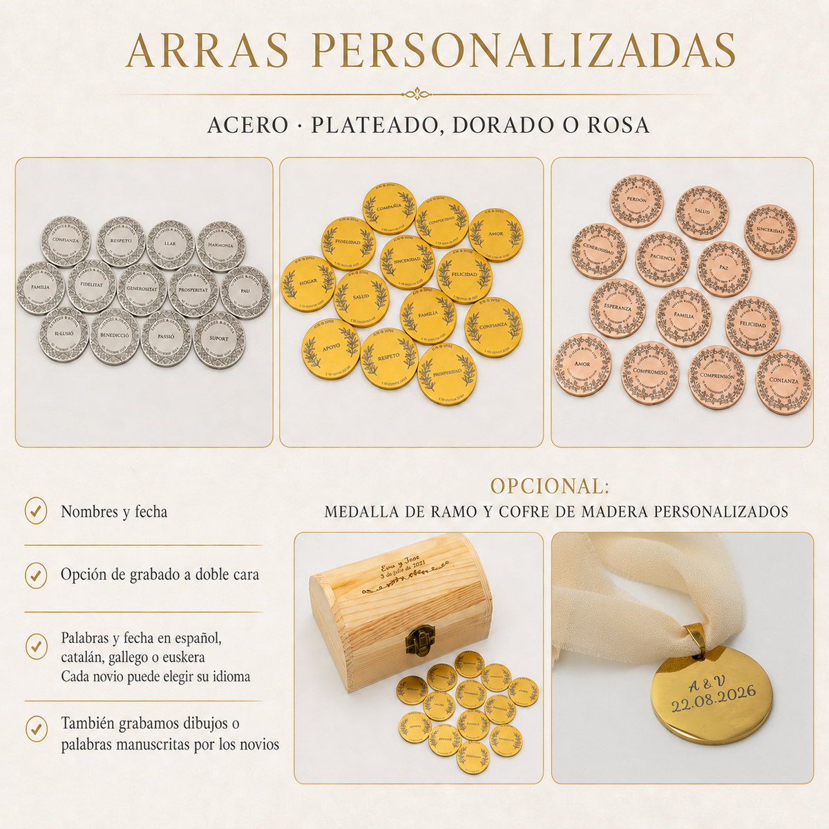 Arras de Boda Personalizadas