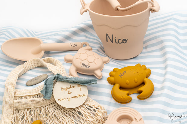 Kit de Playa de Cubos y Animales de silicona personalizados