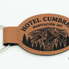 Ovalado 58x40 mm / Marron - Negro