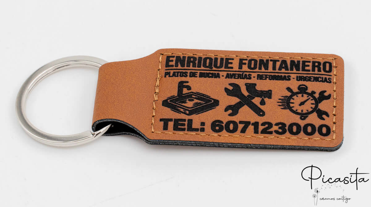 Llaveros de Cuero Sintetico Personalizados