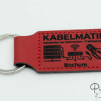 Rectangular 50x30 mm / Rojo - Negro