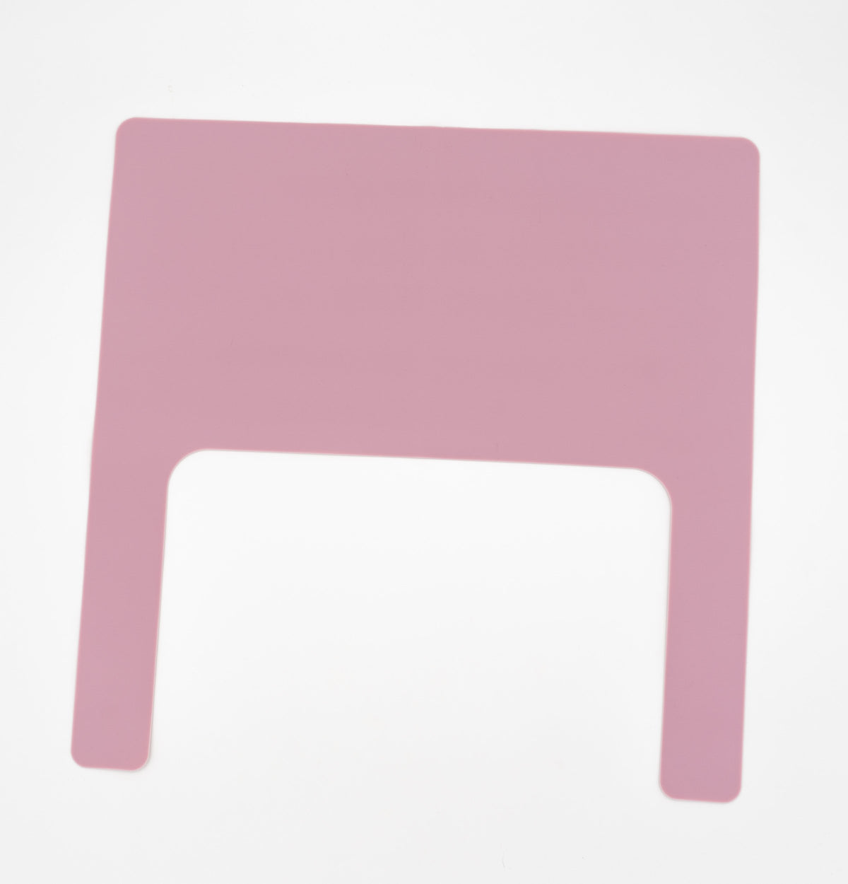 Mantel individual de silicona rosa escuro con corte central en U