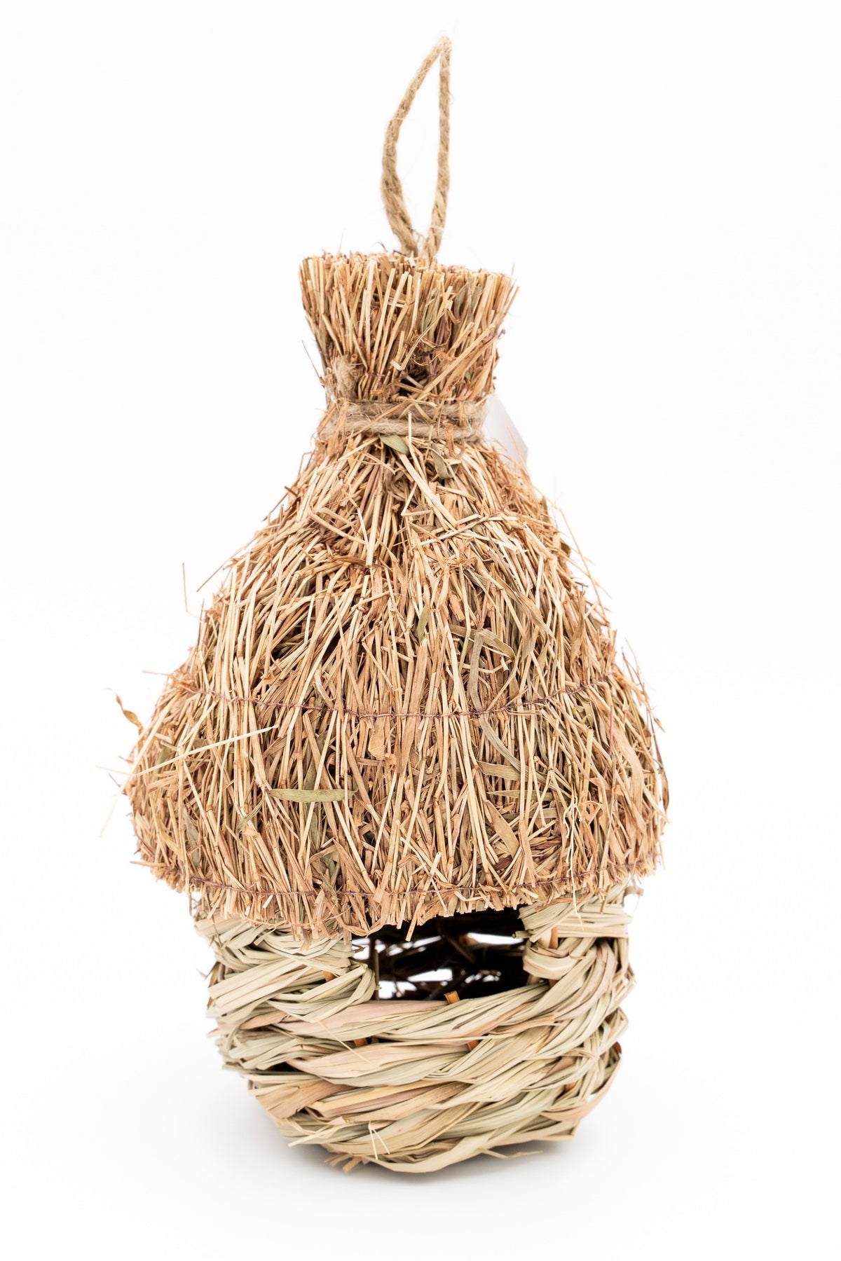 Nido para Pájaros de Madera y Paja