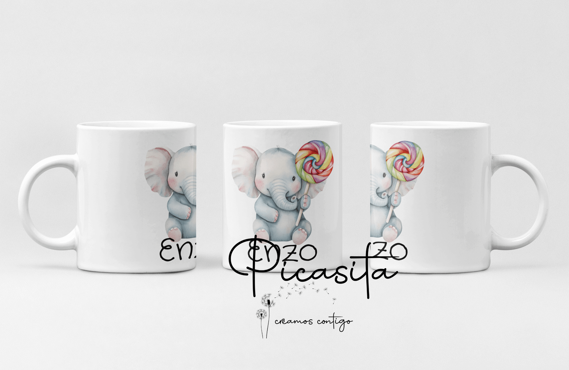 Tazas Personalizadas con Nombre de Bebé