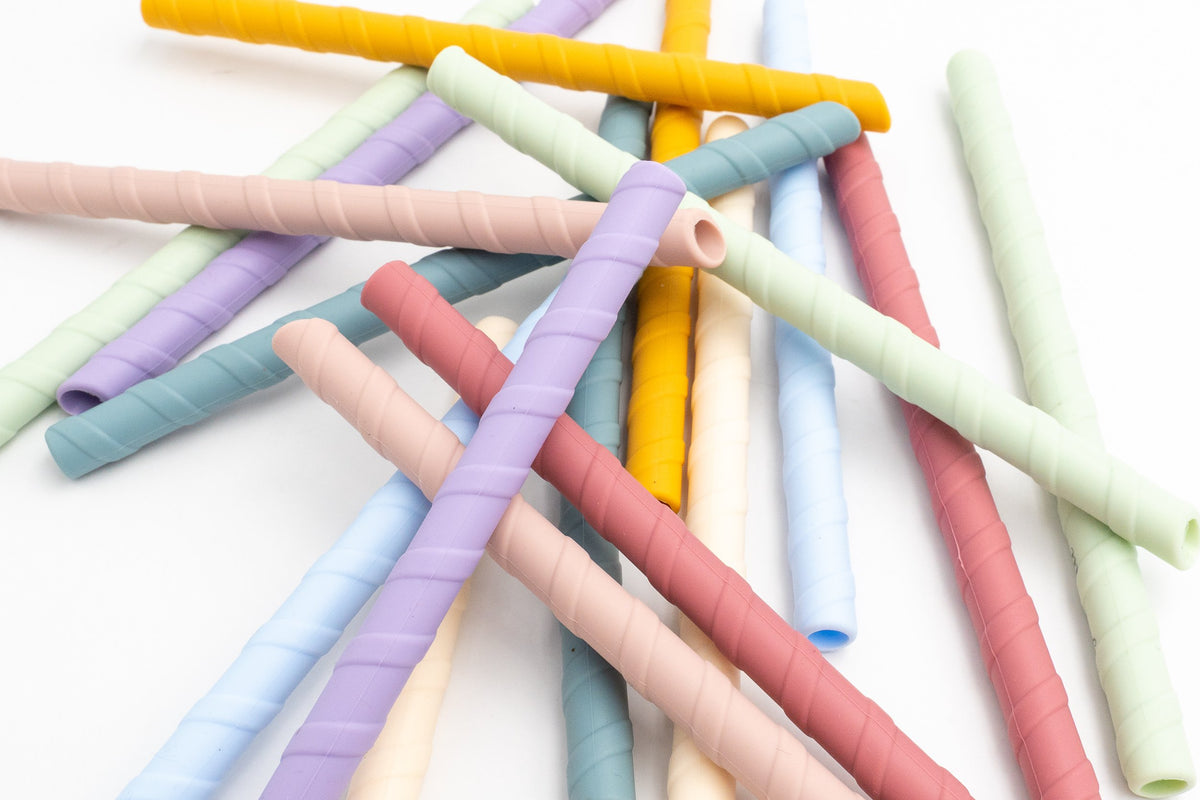 Palliñas de silicona con relevo en espiral en varias cores