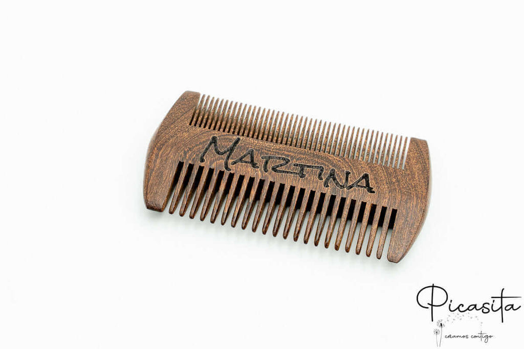 Peine de Madera Doble Fila