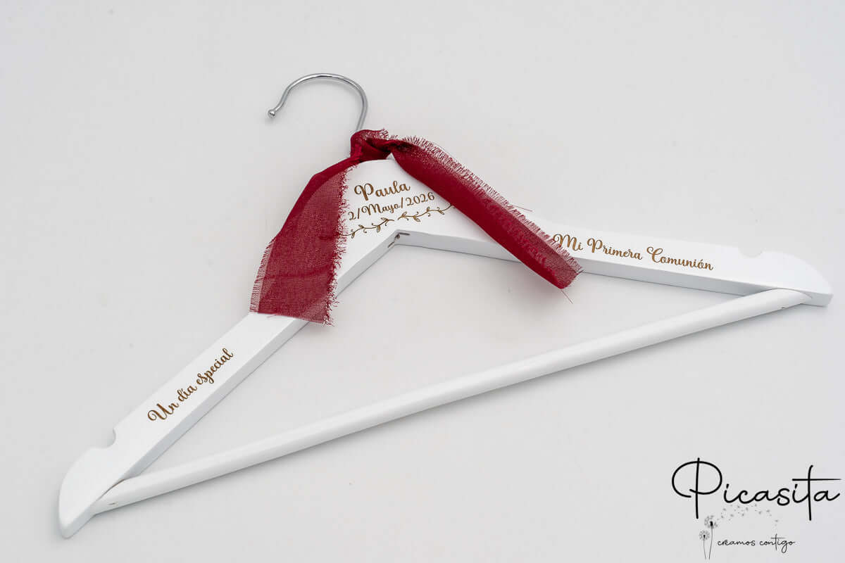 Percha Personalizada Infantil para Comunión