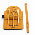 Rectangular 3 Tees (125 x 80mm) / Bambu - Negro