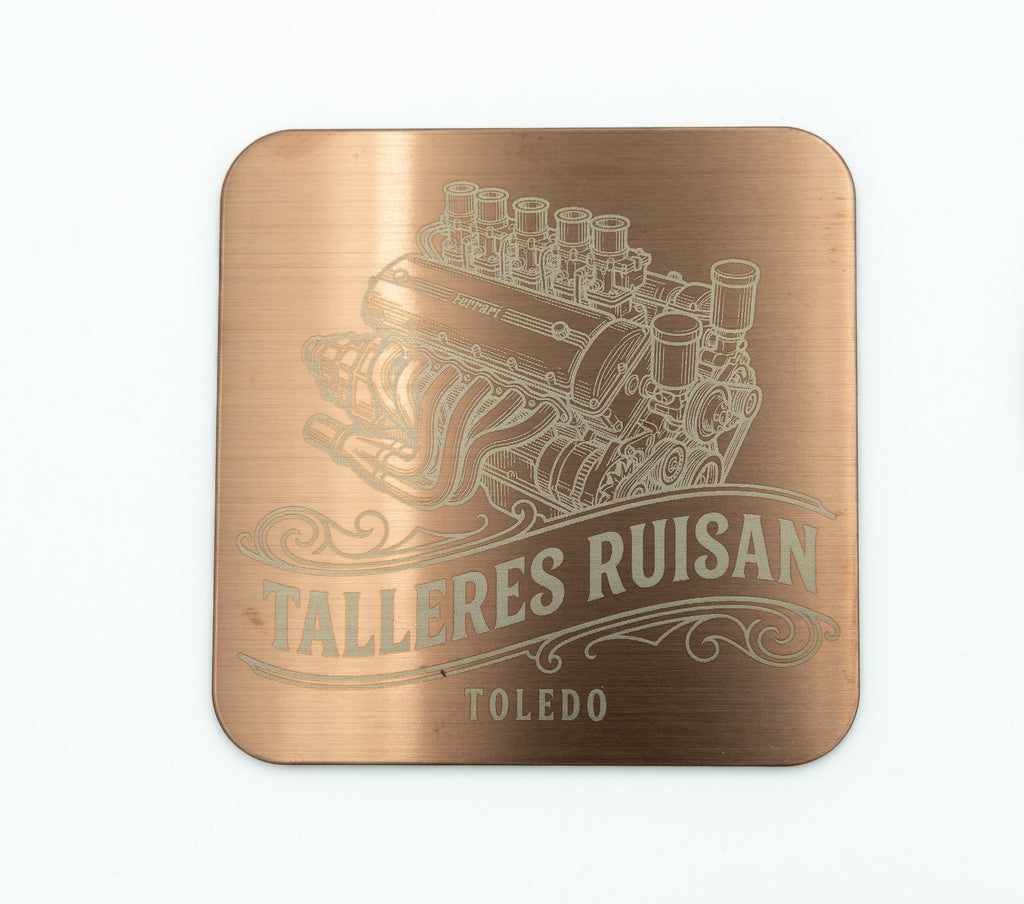 Posavasos de Acero Grabados