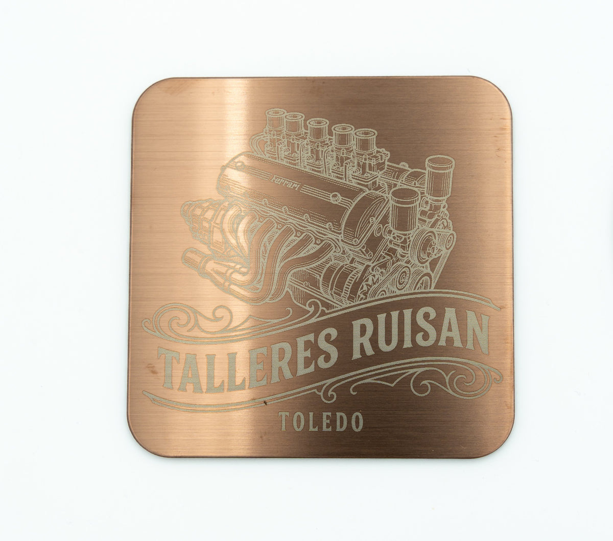 Posavasos de Acero Grabados