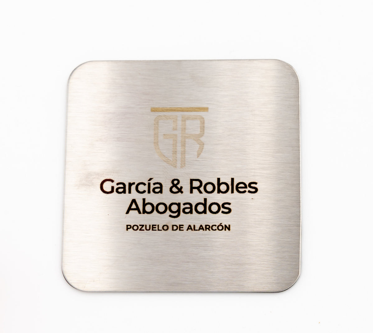 Posavasos de Acero Grabados