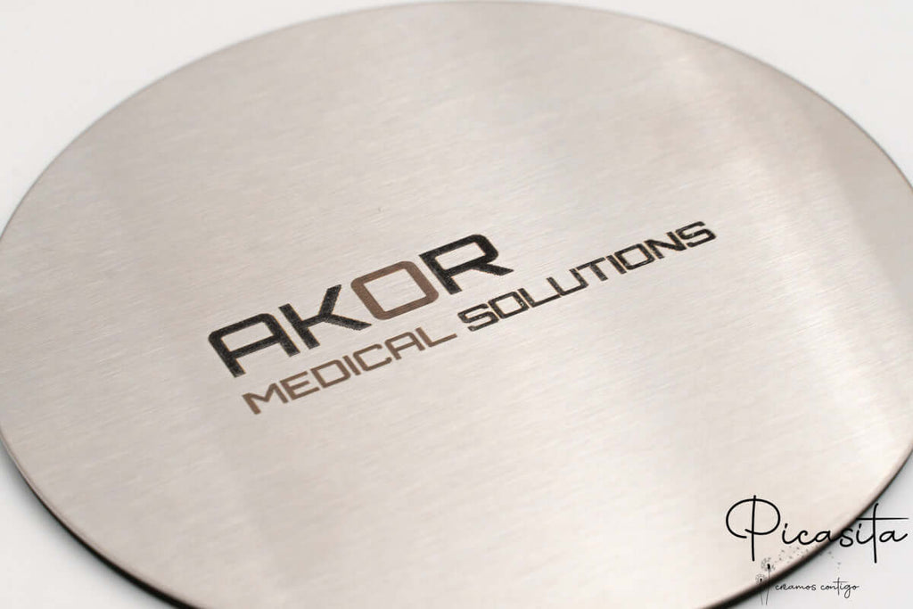 Posavasos de Acero Grabados