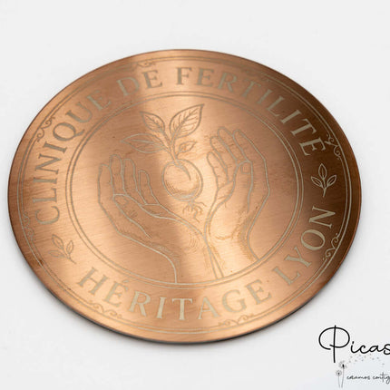 Posavasos de Acero Grabados