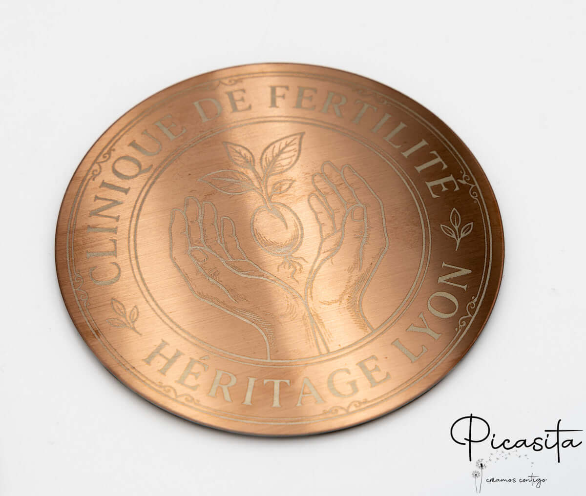 Posavasos de Acero Grabados