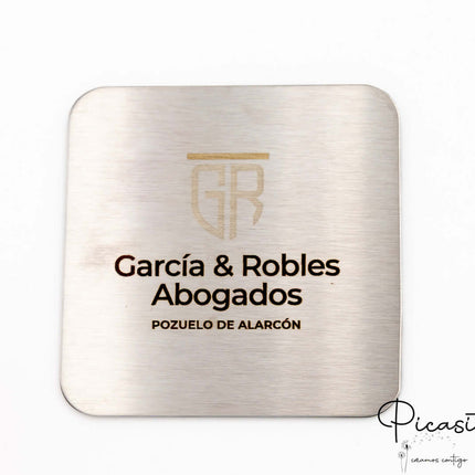 Posavasos de Acero Grabados
