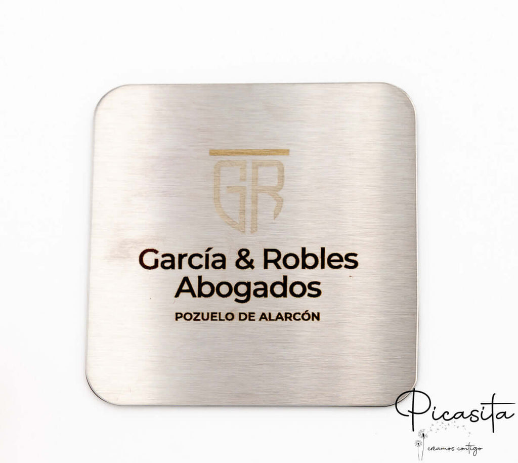 Posavasos de Acero Grabados